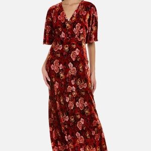 Johnny Was Alanis Silk Blend Maxi Dress size S